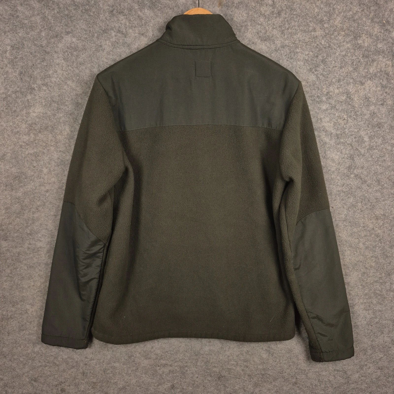 Vuori Morrow Sherpa Jacket Mens M Dark Green Full Zip Pockets Athleisure V537 image 2