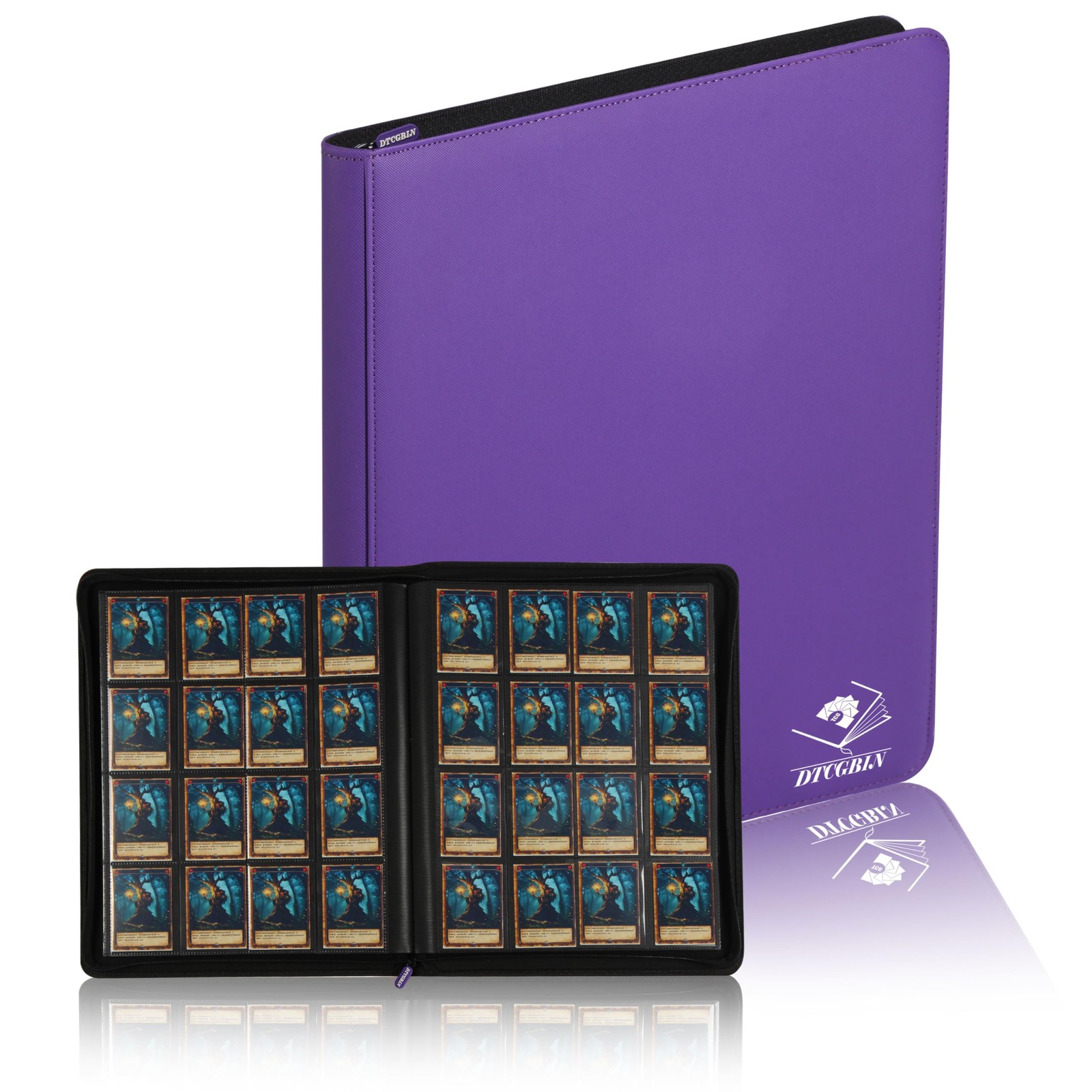 Premium Trading Card Binder for PKM TCG MTG Cards,Holds 1000+ Cards,16 -Pocke...