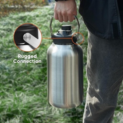 Stainless Steel 1 Gal Insulated Water Bottle For Hot & Cold Drinks