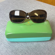 KATE SPADE NY ANNIKA Brown Tortoise Sunglasses in Case