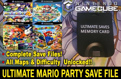Mario Party 5 100% Ṥave Gamecube Memory Card! (KEIN SPIEL) - Bild 1 von 3