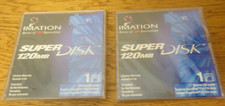 Imation super 120 mb disk lot of 2 New NIB Sealed