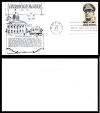 US FDC # 1424 6c Gen. MacArthur  Aristocrats   1971, 9p6444