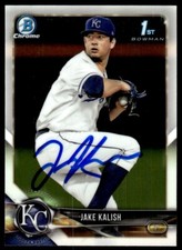 2018 Bowman Chrome Prospects Jake Kalish Auto Royals #BCP77 1st Bowman