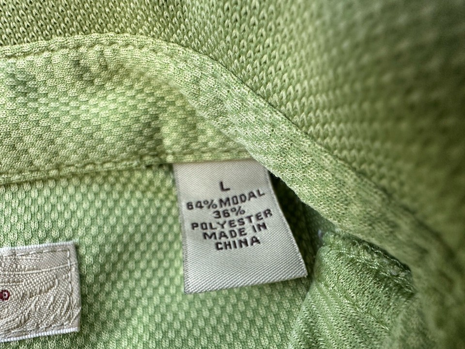 Tommy Bahamas Men’s Polo Shirt Green Size Large Modal eBay