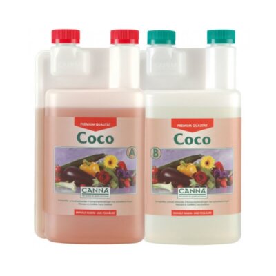 Canna Coco A+B 1L  Dünger Kokossubstrat Kokosdünger Kokosfaser Cocos Wuchs Blüte