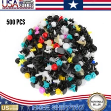 500 Clips Car Body Plastic Push Pin Rivet Trim Moulding Fastener Screwdriver Kit