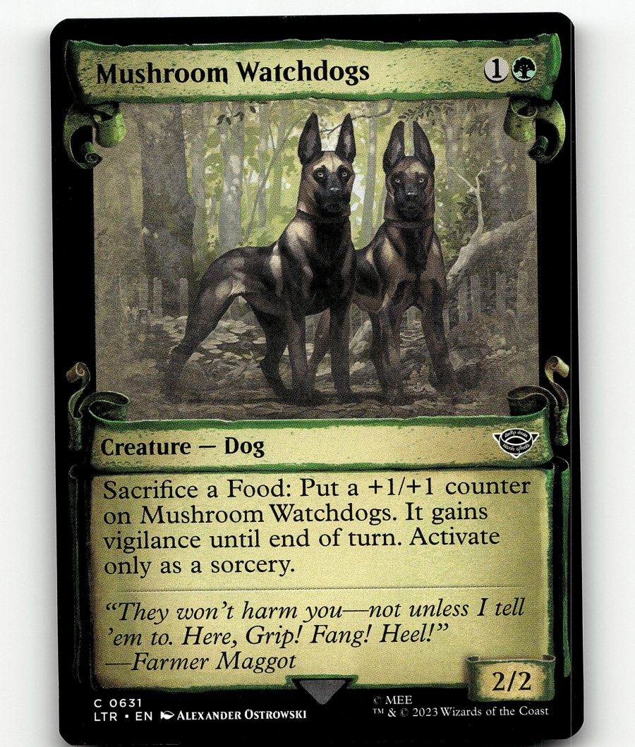 MTG Mushroom Watchdogs (Showcase Scrolls) 631 The Lord of the Rings