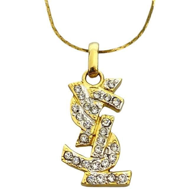 アクセサリー Yves Saint Laurent logo l necklace YVES SAINT LAURENT Necklace YSL Logo Pendant Accessory with
