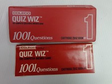 1979 COLECO QUIZ WIZ THE COMPUTER ANSWER GAME CARTRIDGE/QUIZ BOOK  1 / NO BOX