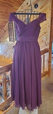 Morilee Bordeaux  Bridesmaid Dress Size 10 Burgundy Style 21566 Very Nice, Prom