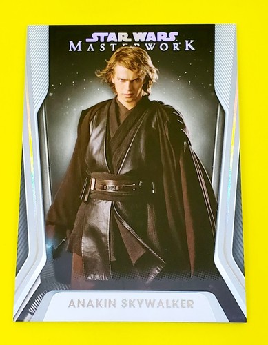2021 Topps Star Wars Masterwork Black Parallel #6 Anakin Skywalker Serial #2/5 - Picture 3 of 3