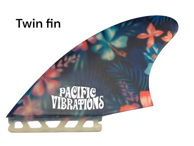 PACIFIC VIBRATIONS fits Futures SURFBOARD Rocket Fish twin fin Flowers