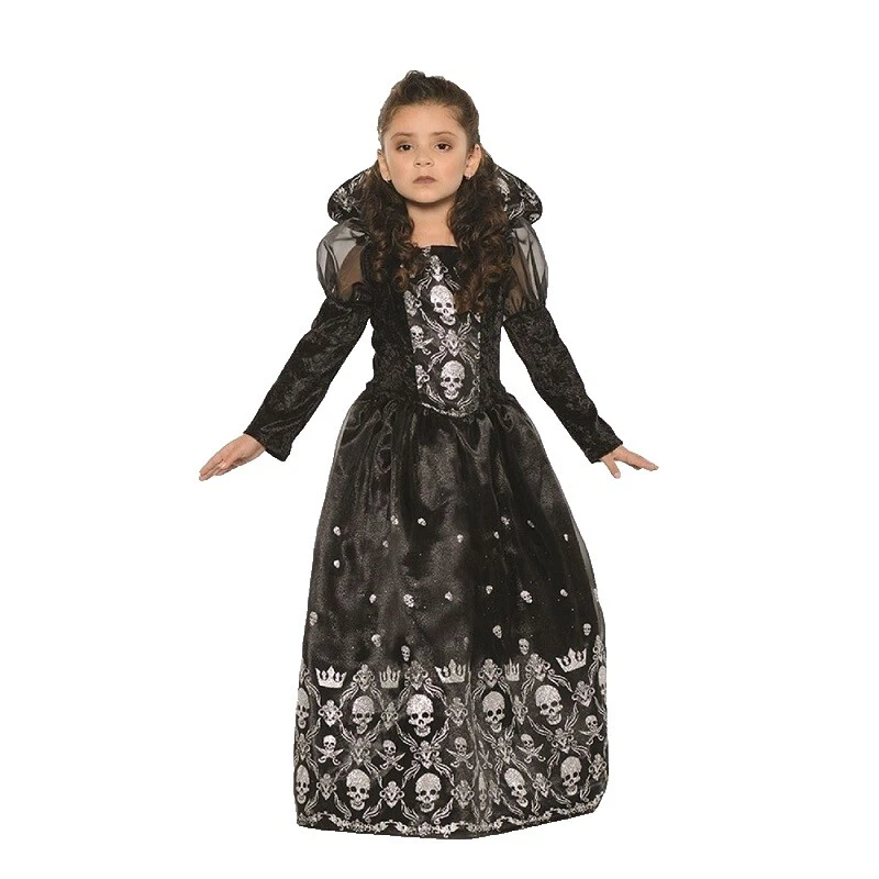 Trajes de Poliéster Negro de princesa para niñas