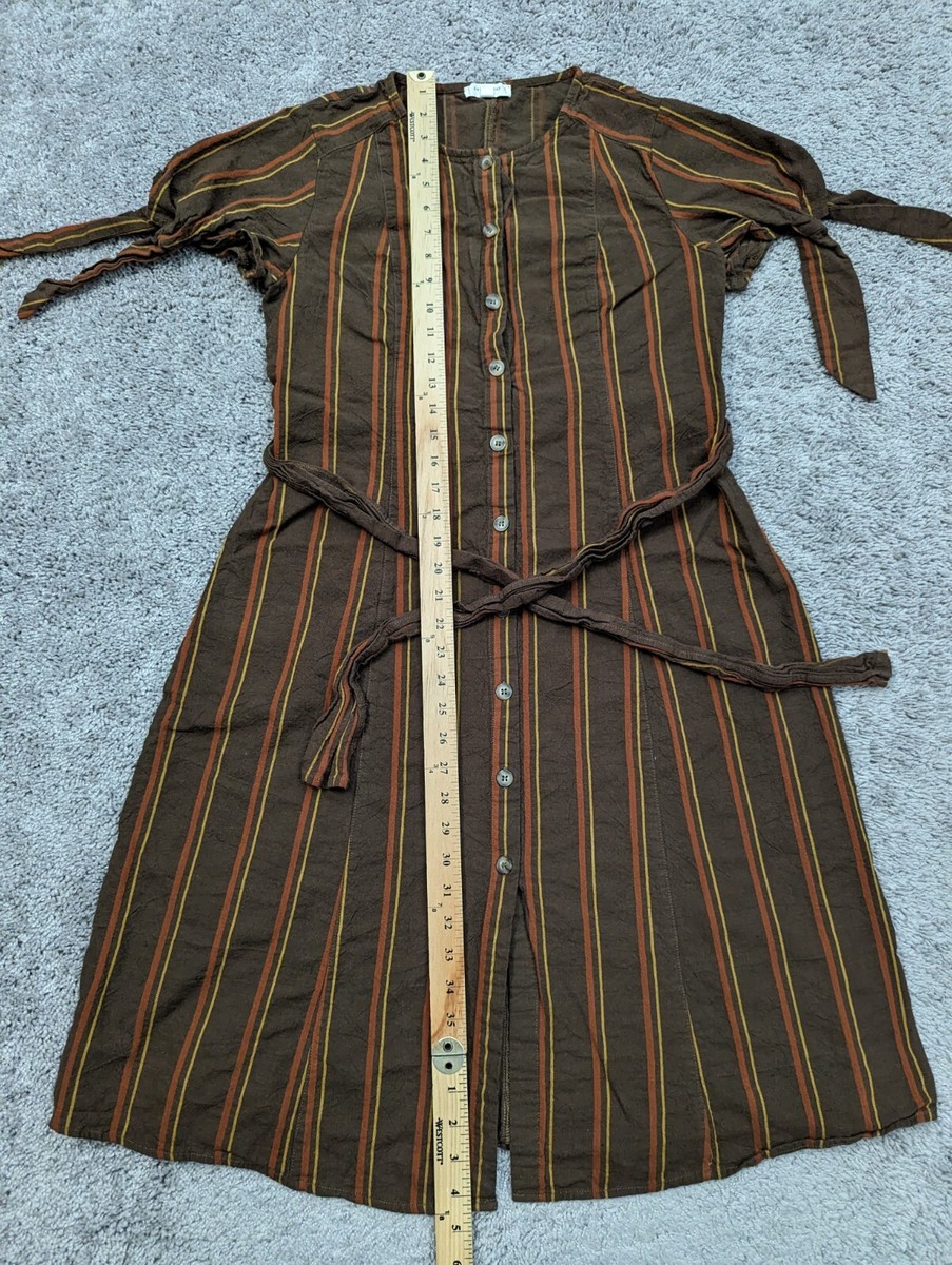 brown striped dress Tan & White Striped Vacation Maxi Dress main image 0