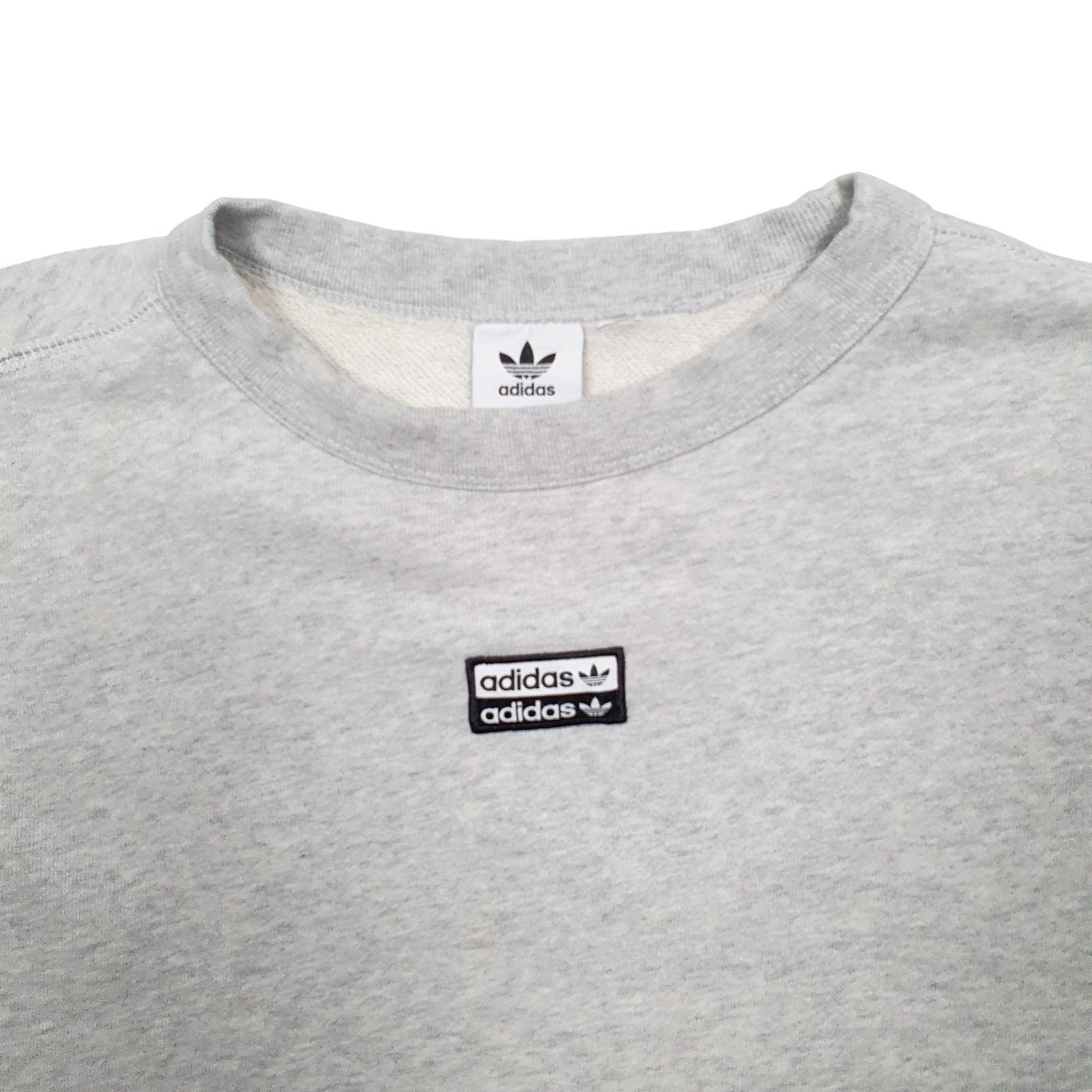 ADIDAS Crewneck Cotton Blend Jumper Sweatshirt Womens L image 2