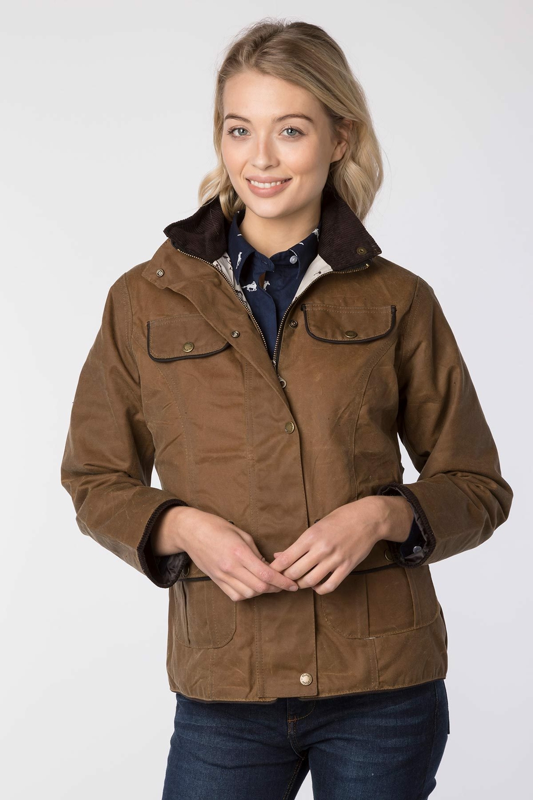 Ladies Wax Jacket Waxed Cotton Women's Country Equestrian Sport