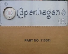 Gray Copenhagen tobacco can lid cutter sign/opener for wall or counter NEW/PKG