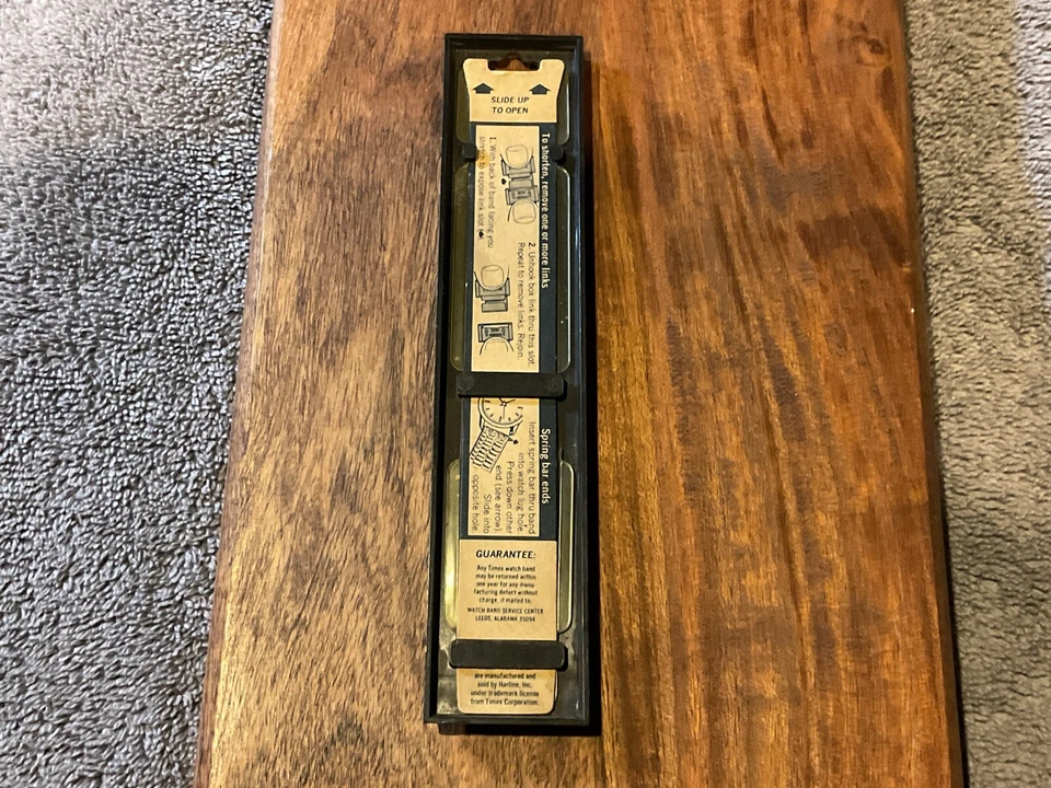 CORREA DE RELOJ TIMEX METAL DORADO! ¡NUEVO! FINALES 1/2"! ¡Con PINS! FLEX/STRETCH Vintage C12 Foto 2 de 4