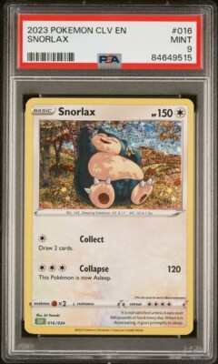 PSA 9 Pokemon TCG 2023 Pokemon Classic Collection Snorlax CLC Holo