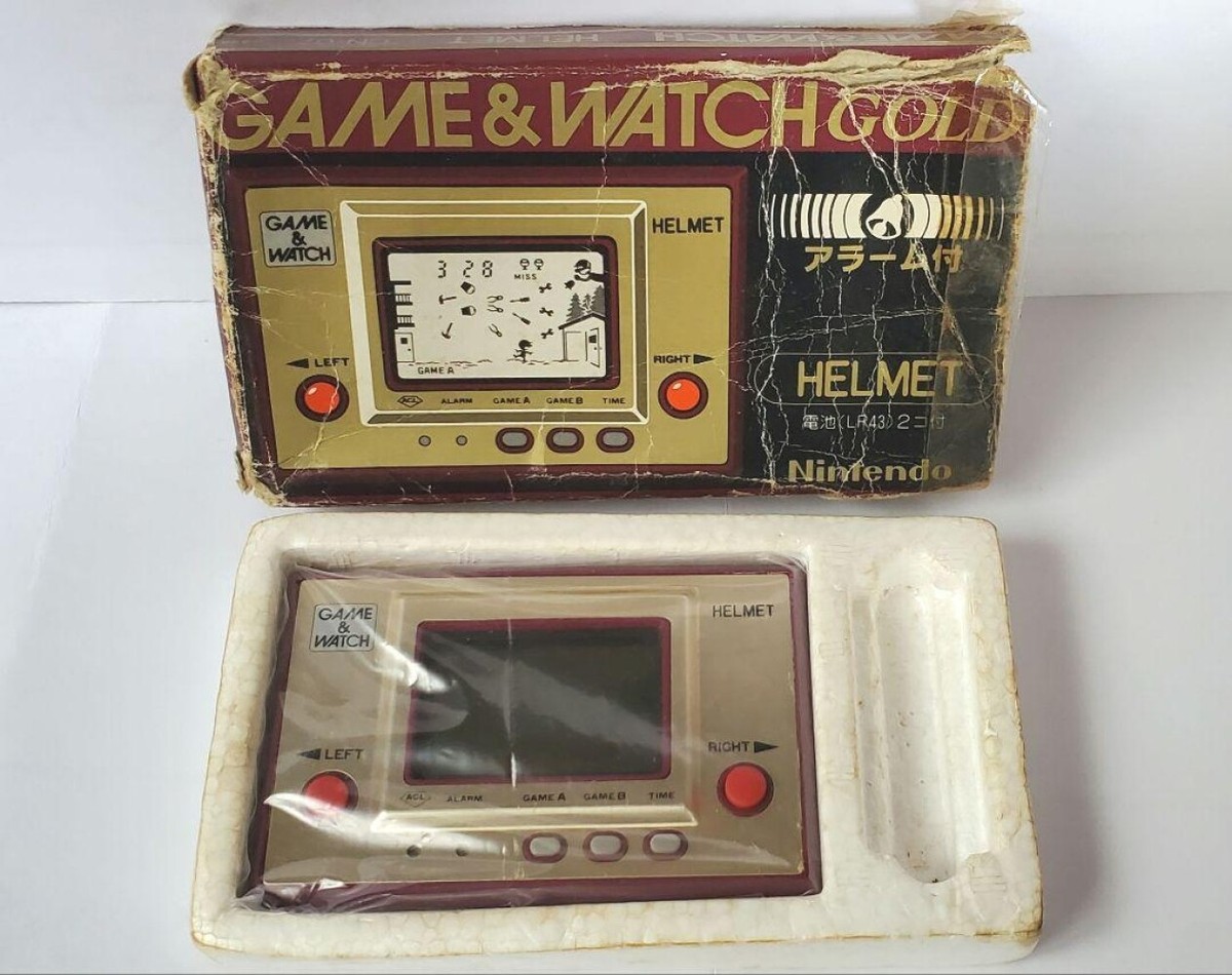 Nintendo Game &amp; Watch Helmet Retro Console w/ Alarm Function | eBay