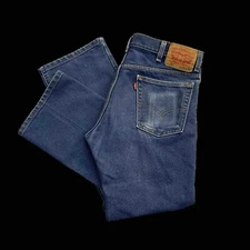 Levis Jeans 34x32 (34x30) Blue 517 Bootcut Denim Pants Western Faded Distressed