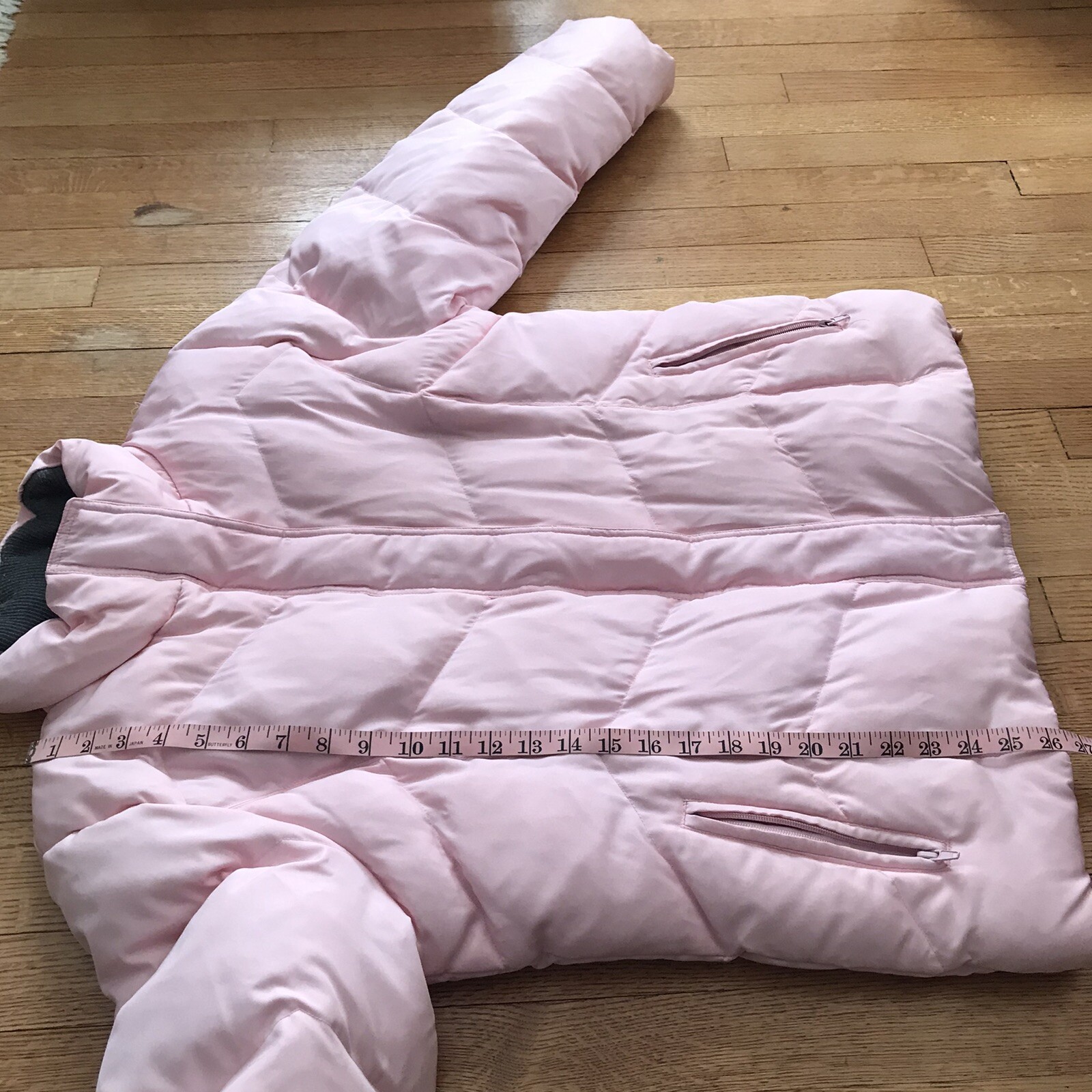 Super Cozy Light Pink DOWN PUFFER SKI JACKET WARM FEL… Gem