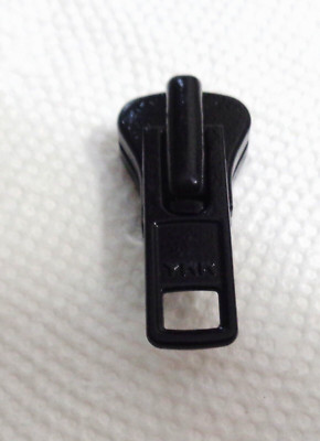 #8V Black Heavy Duty  YKK Slider  new style for Vislon molded plastic zipper