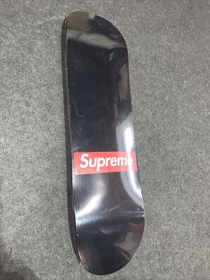 Supreme x Routed Box Logo Skate Deck Black 8.375 New Unopened Rare