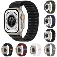 Nylon Woven Fabric Loop Sport Wristband Strap For Apple iWatch S11 10 9 -1 Ultra