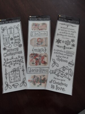 daisyd's Christmas Is Rub-On Transfers Brand New | eBay
