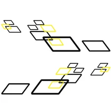 DIY Sticker Sports Square Graphics Styling Film Decals For Car Both Sides Body