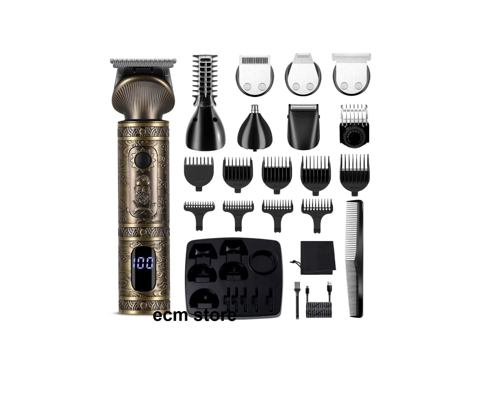 Tondeuse barbe homme Surker RFC5618 rasoir électrique barbe de 3 jours