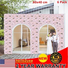 6 Pack 24"x16" 3D Hydrangea Flower Photo Panel Wall Decor for Wedding Party DIY