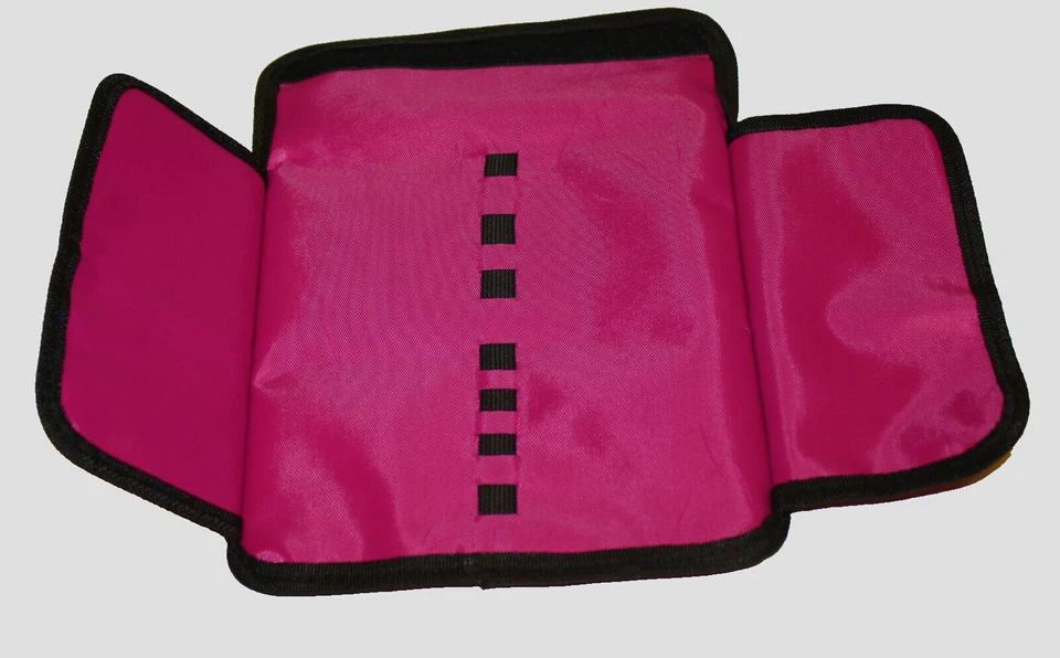 10x Instrumentenetui pink mit Klettverschluss Maniküre Pediküre Instrumente Etui - Bild 2 von 2