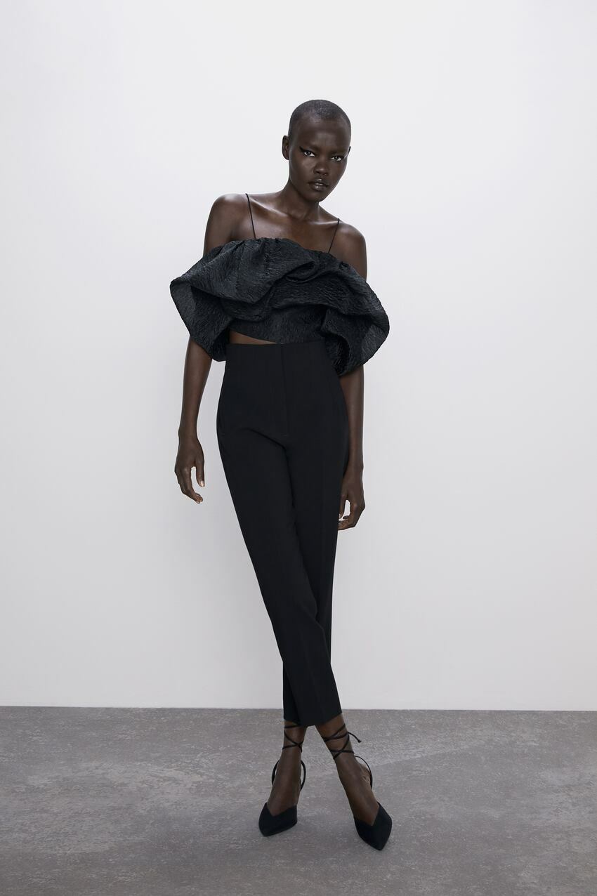 Zara VOLUMINOUS CROP TOP-2731/290-NWT | eBay