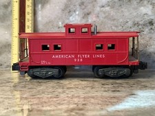 Vintage American Flyer S Gauge #938 Red Caboose Train Car Made In USA