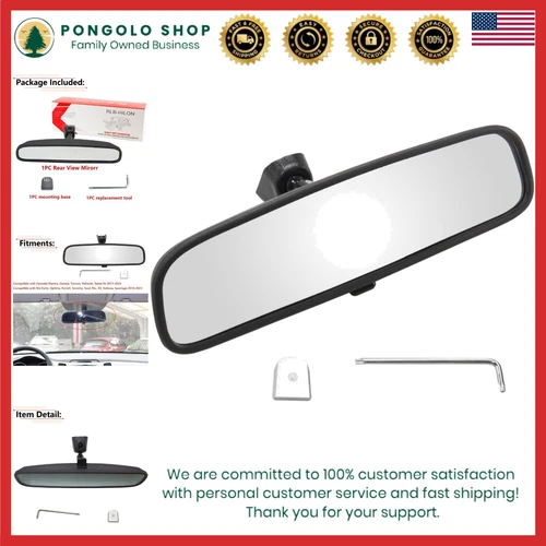 Espejo Retrovisor Día/Noche Compatible con Hyundai Kia Vehículo Interior