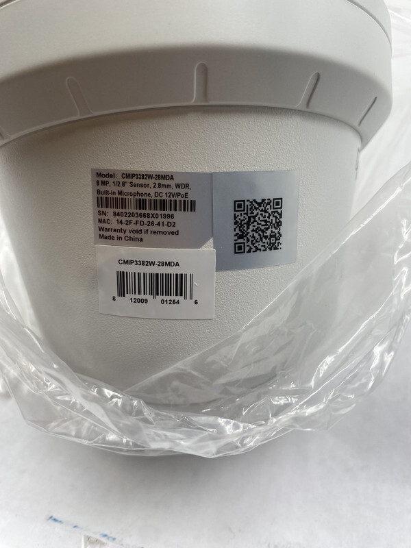 LTS CMIP3382W-28MDA HD IP 8MP 2.8MM 98FT IR BUILT-IN MIC SMART TURRET DOME CAM