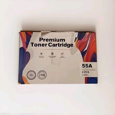 2PK CE255A 55A Toner Cartridge For HP 55A LaserJet MFP M525f P3015 M525dn M521dn