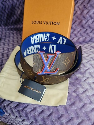 LOUIS VUITTON LV x NBA 40 MM BELT SIZE 100=40 Mens By Virgil LOUIS VUITTON LV x NBA 40 MM BELT SIZE 100=40 Mens By Virgil