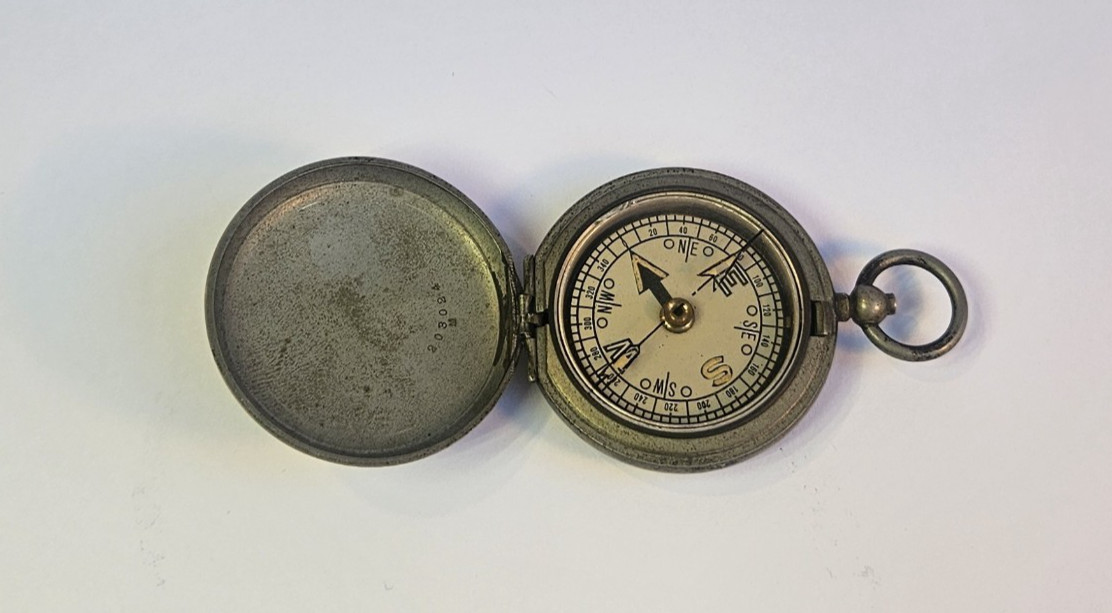 Antique MKVI Military Compass in Dennison Watch Case