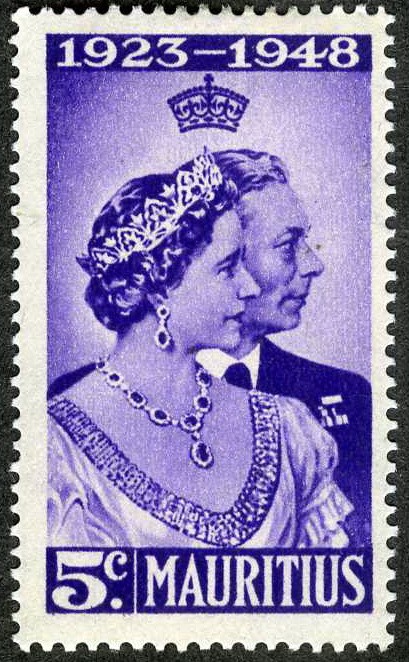 Mauritius 1948 25th Wedding Anniversary King George MLH (SC# 229)