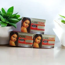 3 pck Care Tone Lightening Beauty Soap, ultra eclaircissant complexion 200gr