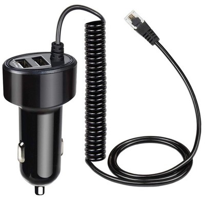 FouceClaus Radar Detector Power Charger Cord for Escort Valentine RJ11, Black