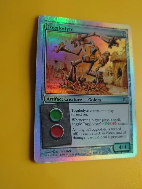 Togglodyte. Unhinged FOIL Artifact golem Magic the Gathering Card. - Image 3 of 4
