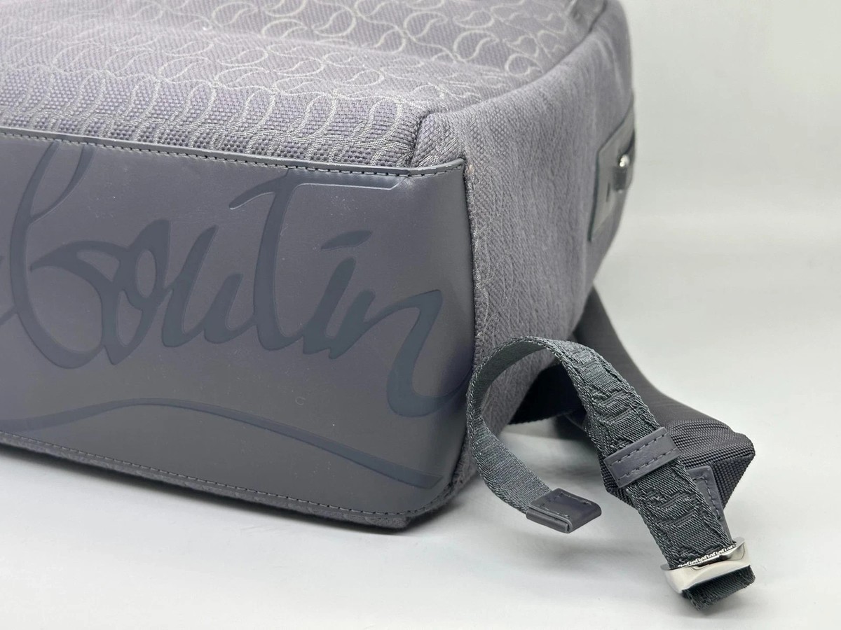 Christian Louboutin NWT Zip and Flap Smoke/Gray Backpack COA INCLUDED​ Gray Christian Louboutin Backpacks for Men | Lyst main image 2