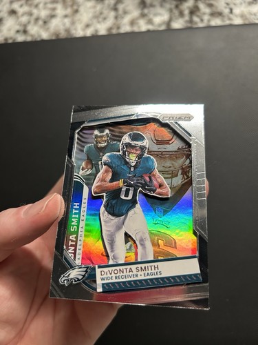 Devonta Smith Philadelphia Eagles Holo Reflective One Of One Football Card - Picture 6 of 8