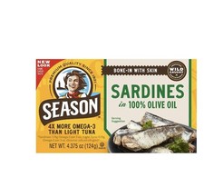 20 Packs Season 4.375oz Sardines in Olive Oil Kosher Free Shipping