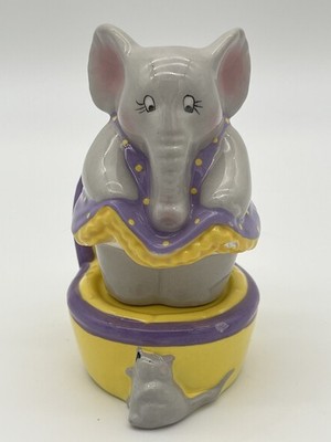 Vintage Salt & Pepper Shaker Elephant &Chair Chipped